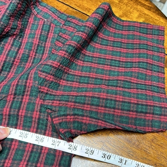 Woolrich short sleeve nwt holiday plaid size xxl outdoor rugged wear 💯 cotton - Picture 8 of 9